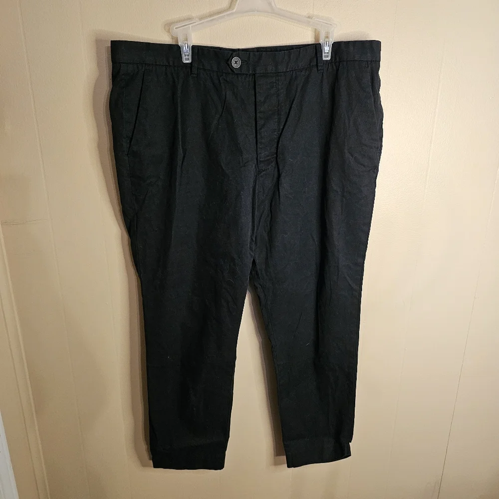 All Saints Kato Cropped Button Fly Chino Trousers